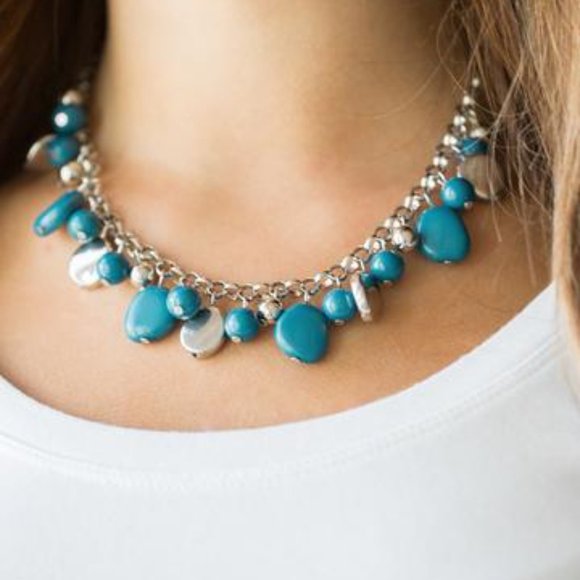 3/$20 Paparazzi Flirtatiously Florida Necklace and Earring Set